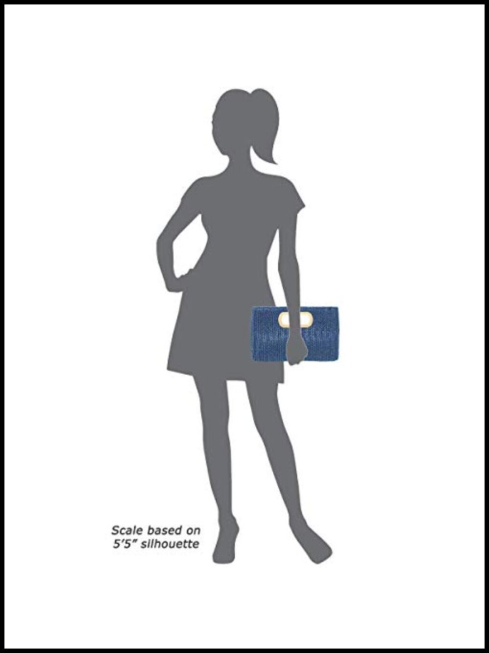 Top Handle Straw Clutch with Detachable Chain Crossbody - Picture 4 of 6